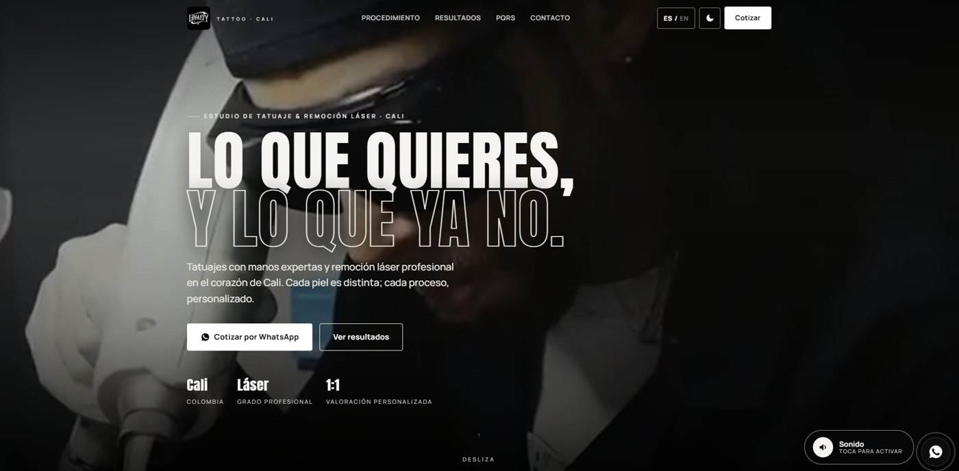 Loyalty Tattoo Cali — sitio web